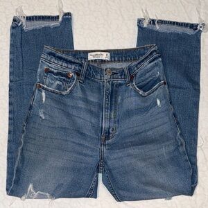 Abercrombie & Fitch Blue Straight Leg Jeans